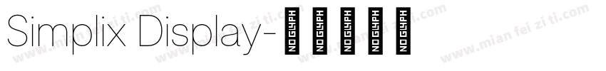 Simplix Display字体转换